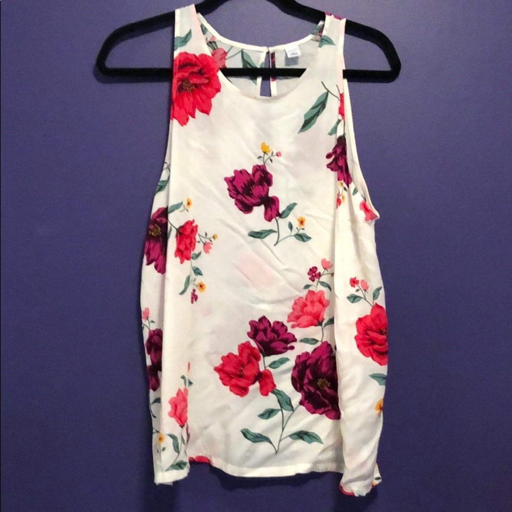 Old Navy Floral Sleeveless Top